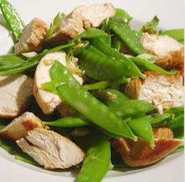 healthy chicken pea pods